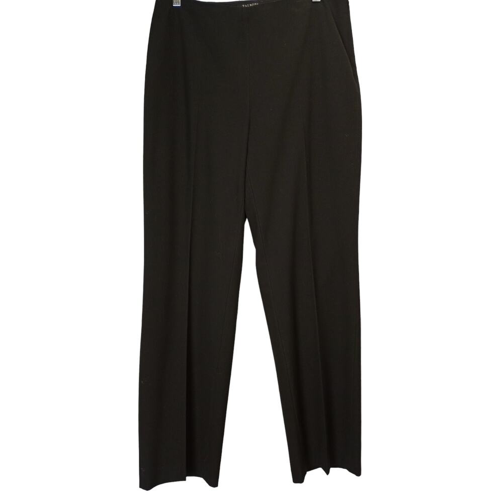 TALBOTS Classic Straight Black Dress Pants 10P